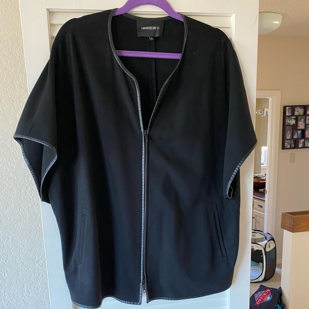 Lafayette 148 black vest